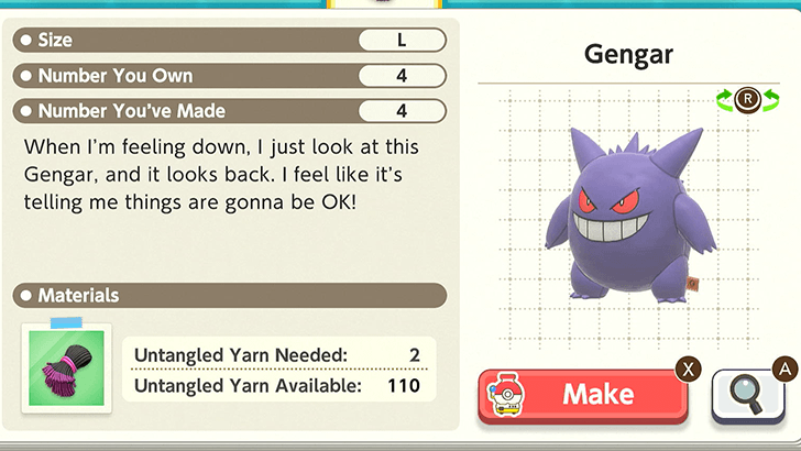 Gengar Plush Catalog