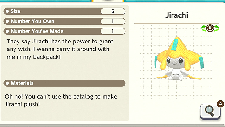 Jirachi Plush Catalog