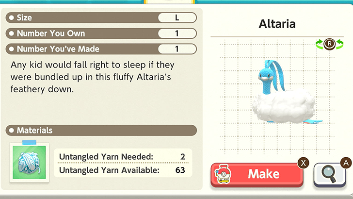 Altaria Plush Catalog