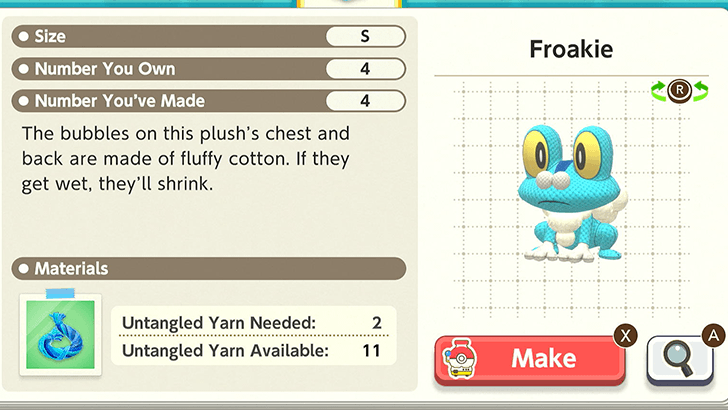 Froakie Plush Catalog
