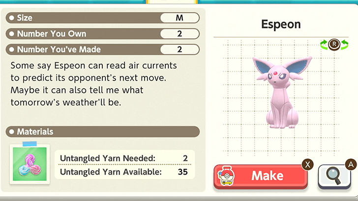 Espeon Plush Catalog