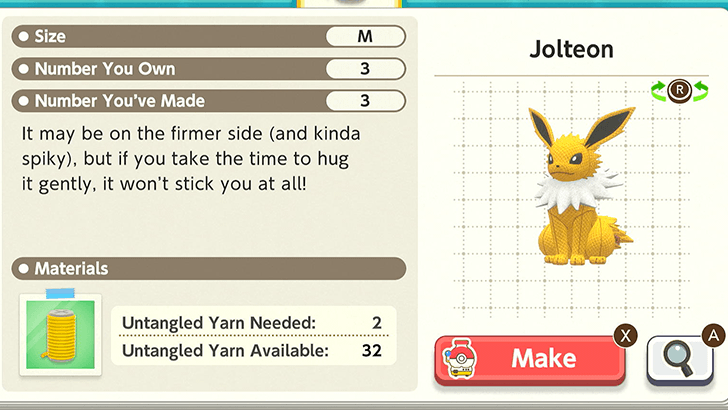 Jolteon Plush Catalog
