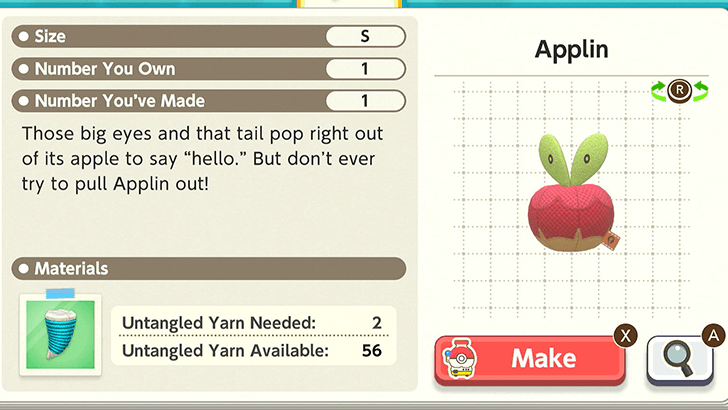 Applin Plush Catalog