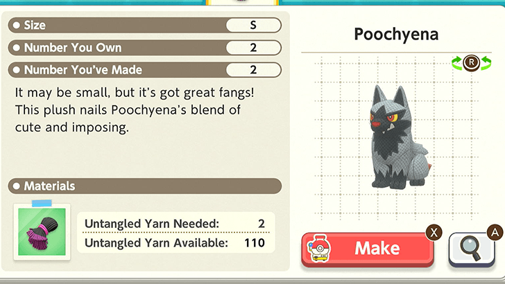 Poochyena Plush Catalog