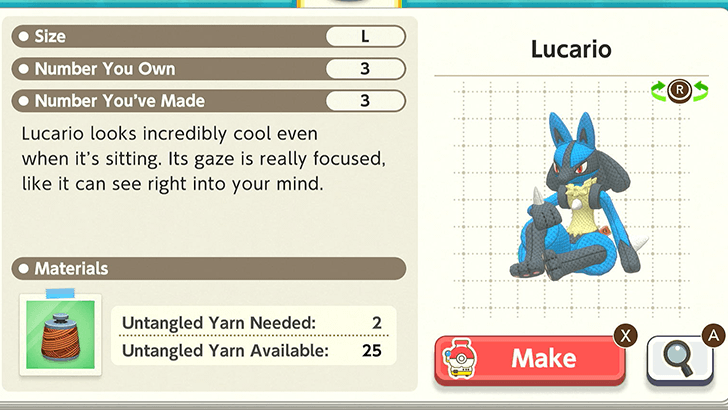 Lucario Plush Catalog
