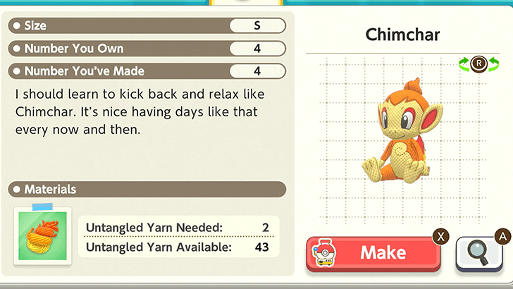 Chimchar Plush Catalog