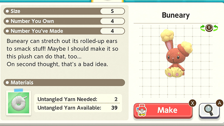 Buneary Plush Catalog
