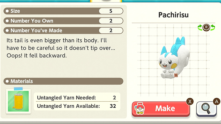 Pachirisu Plush Catalog