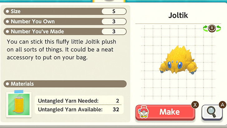 Joltik Plush Catalog