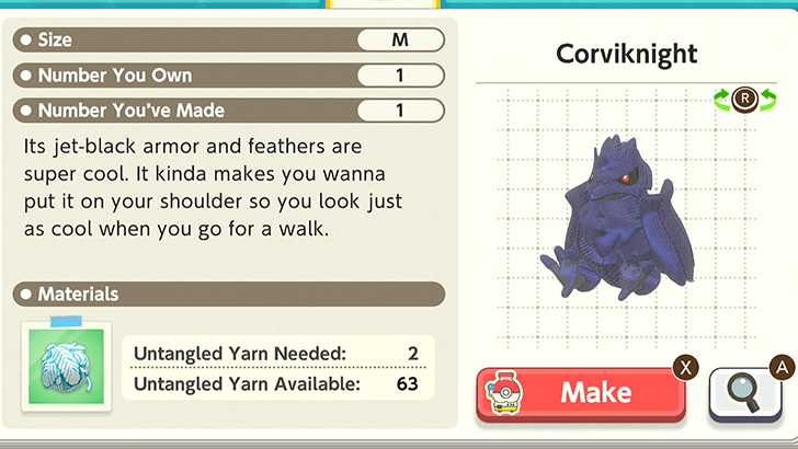 Corviknight Plush Catalog