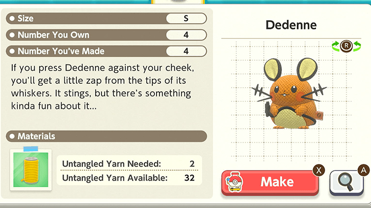 Dedenne Plush Catalog