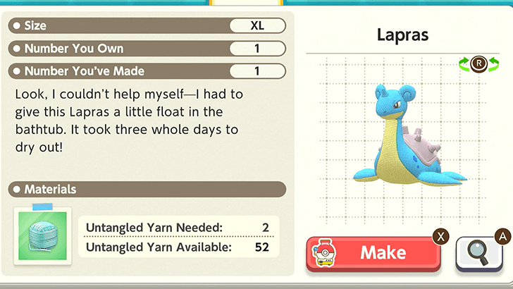 Lapras Plush Catalog