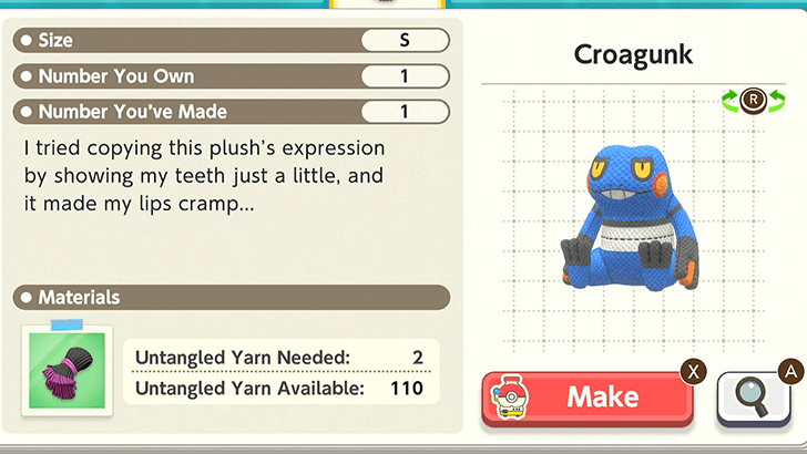 Croagunk Plush Catalog