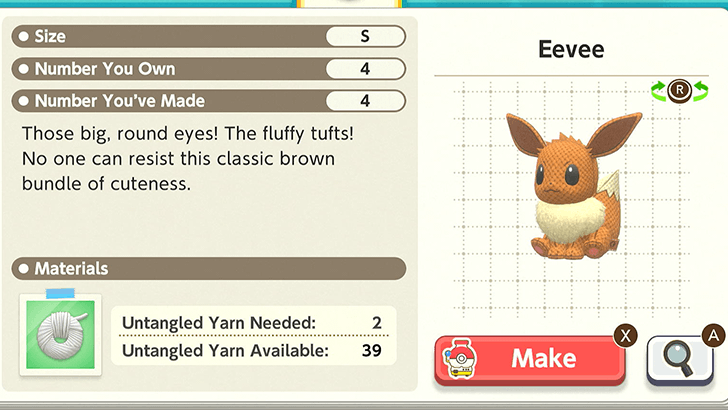 Eevee Plush Catalog