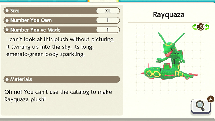 Rayquaza Plush Catalog