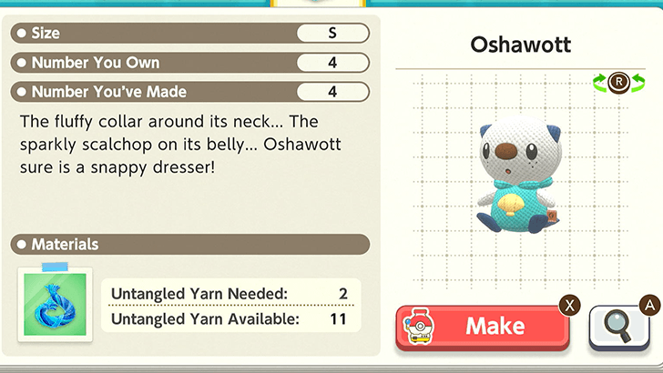 Oshawott Plush Catalog