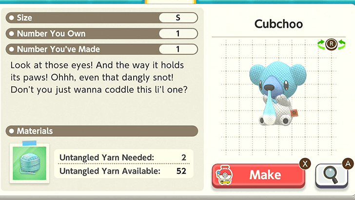 Cubchoo Plush Catalog