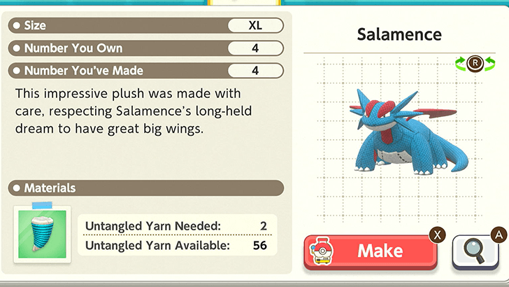 Salamence Plush Catalog