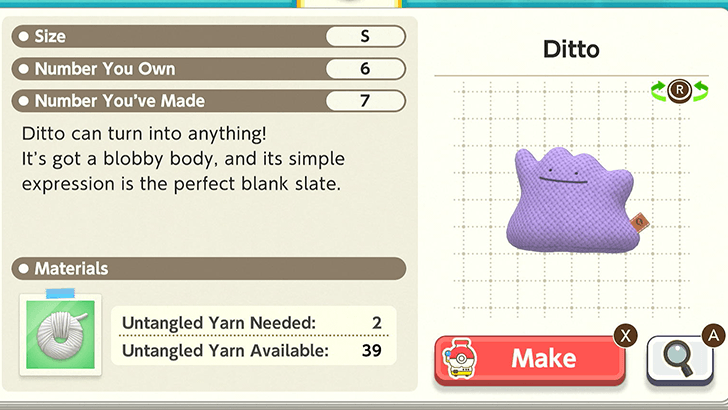 Ditto Plush Catalog