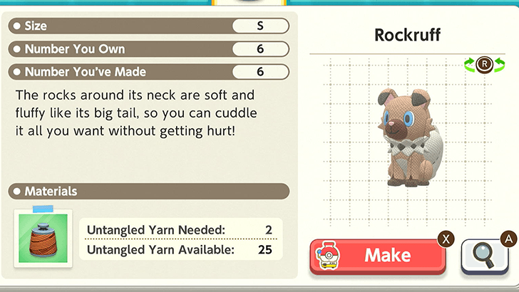 Rockruff Plush Catalog