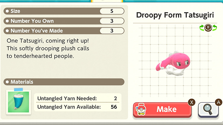 Droopy Form Tatsugiri Plush Catalog