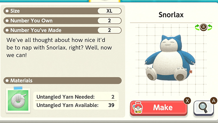 Snorlax Plush Catalog