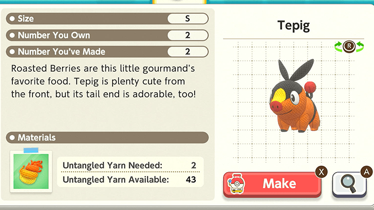 Tepig Plush Catalog