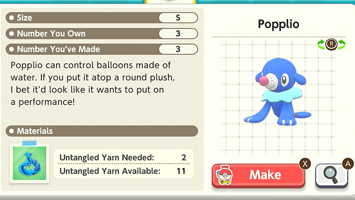 Popplio Plush Catalog