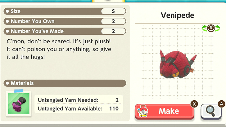 Venipede Plush Catalog