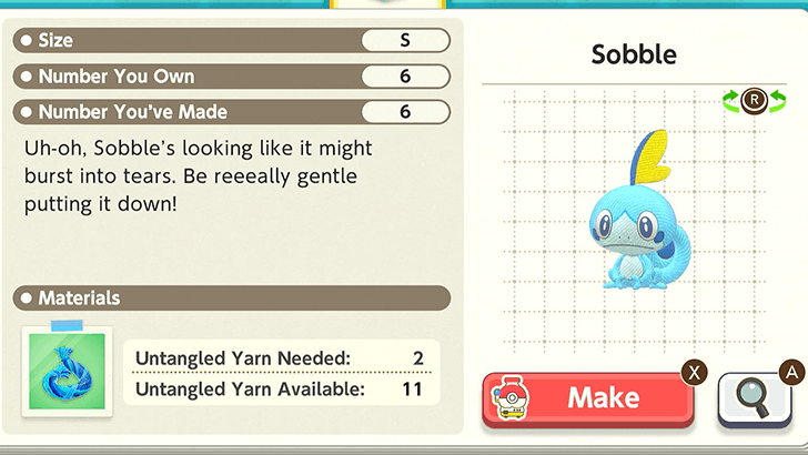 Sobble Plush Catalog