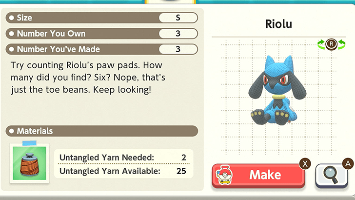 Riolu Plush Catalog
