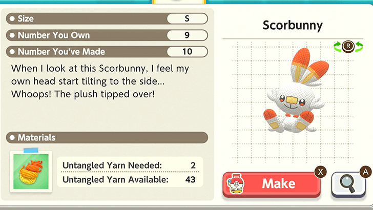 Scorbunny Plush Catalog