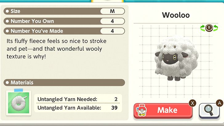 Wooloo Plush Catalog