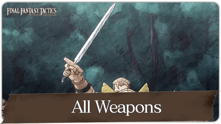FF Tactics - List of Weapons