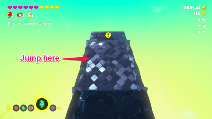 Non-Slippery Part of the Pillar