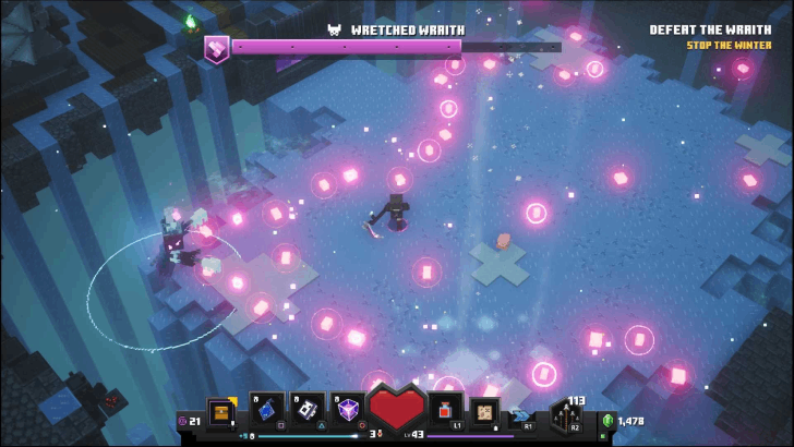 Minecraft Dungeons - Dodge Pink Projectiles