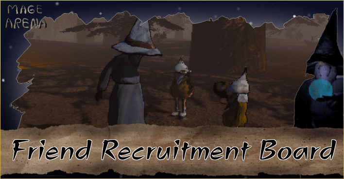 Mage Arena Friend Recruitment Board