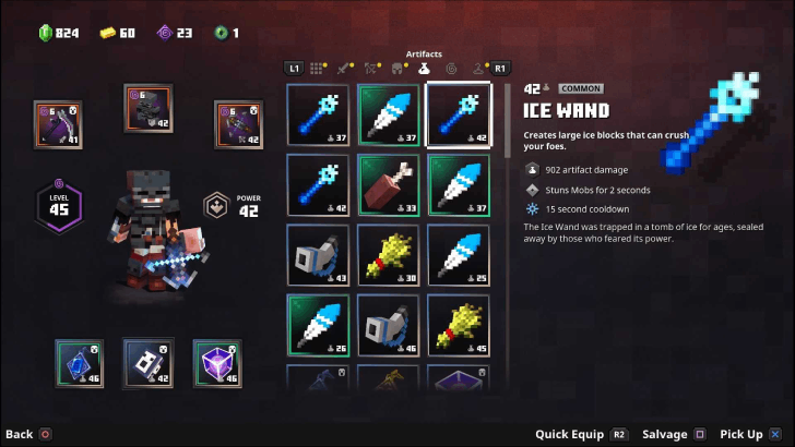 Minecraft Dungeons - Creeping Winter New Equipment