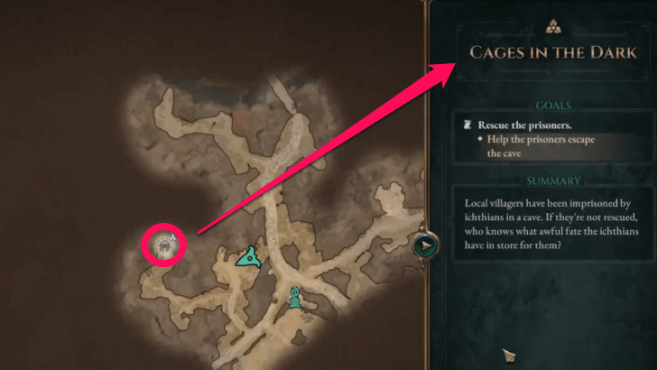 Cages in the Dark World Quest