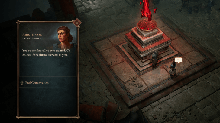 Aristonoe at the Shrine