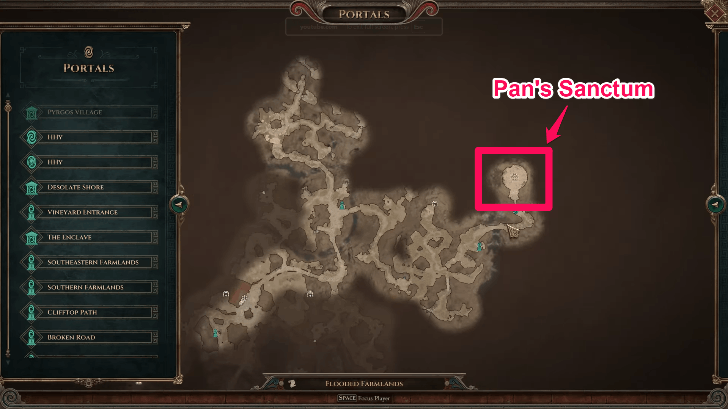 Titan Quest 2 - Pan the Wild God Location