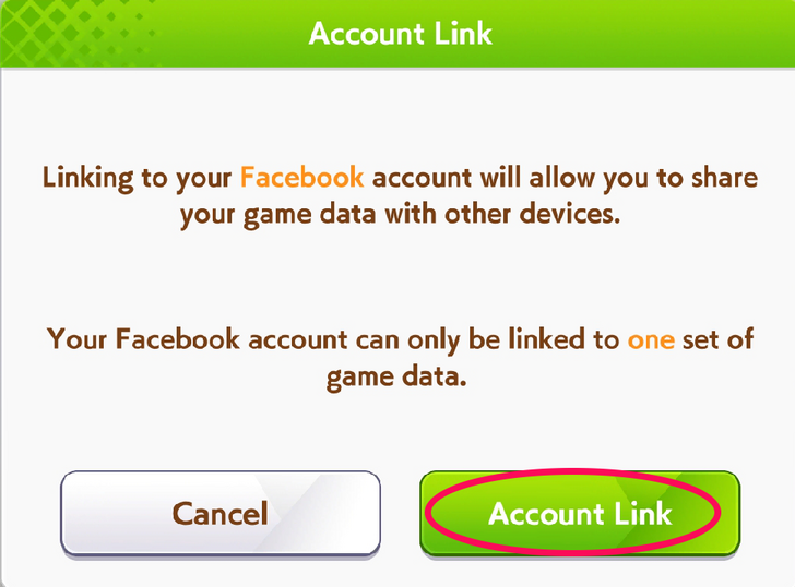 Umamusume - Tap Account Link for FaceBook