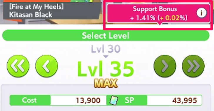 Support Bonus Increase Team Trials