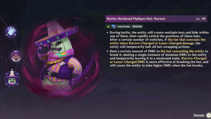 Genshin - Battle-Hardened Pipilpan Idol Information