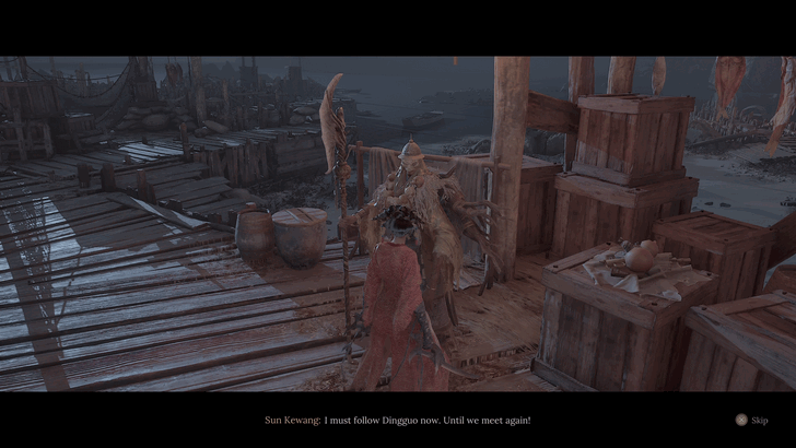 Talk to Sun Kewang in the Ferry Overlook