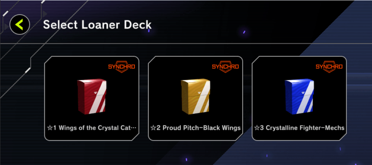 Master Duel - Synchro Cup - Loaner Decks are Available