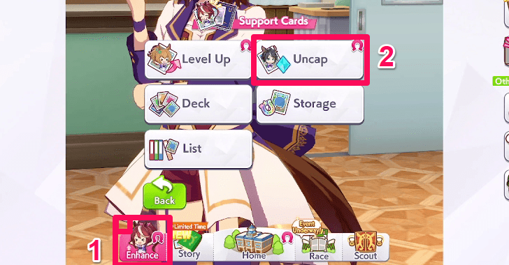 Select Enchance then Uncap