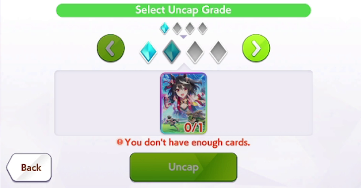 Uncap Support Cards with Duplicates