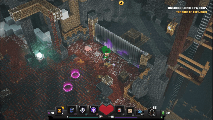 Minecraft Dungeons - Windswept Peaks Onwards and Upwards Second Lift