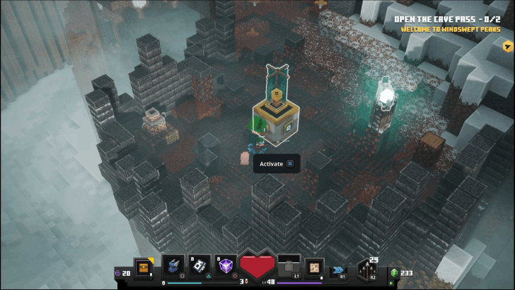 Minecraft Dungeons - Windswept Peaks Open the Cave Pass